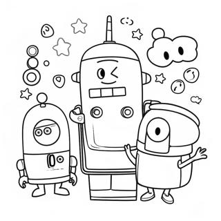 Colorful Storybots Adventure Coloring Page 10321-8307