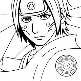 Itachi With Sharingan Coloring Page 10371-8341