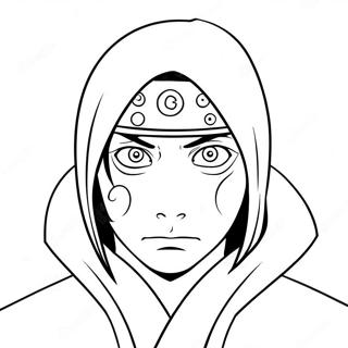 Itachi With Sharingan Coloring Page 10371-8342