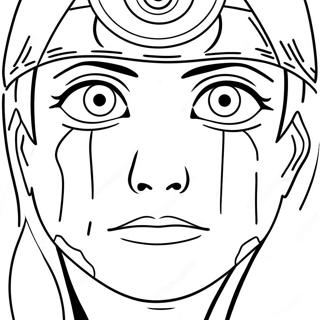 Itachi With Sharingan Coloring Page 10371-8343