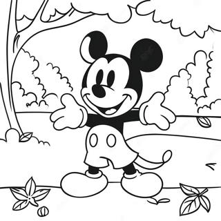 Fall Disney Coloring Pages