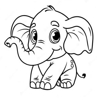 Playful Drunk Elephant Coloring Page 10431-8374