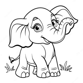 Playful Drunk Elephant Coloring Page 10431-8376