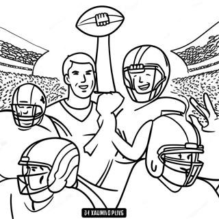 Super Bowl 58 Coloring Pages