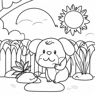 Sunny Monday Morning Coloring Page 10471-8398