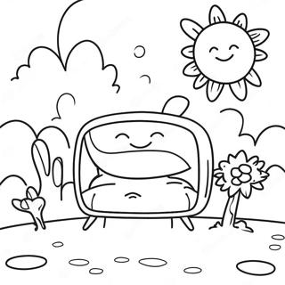 Sunny Monday Morning Coloring Page 10471-8399