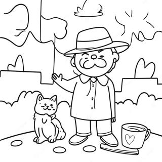 Sunny Monday Morning Coloring Page 10471-8400