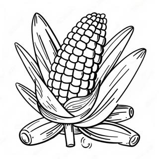 Corn Coloring Page 10490-8401