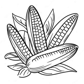 Corn Coloring Page 10490-8402