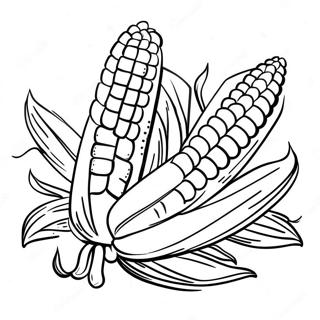 Corn Coloring Page 10490-8403