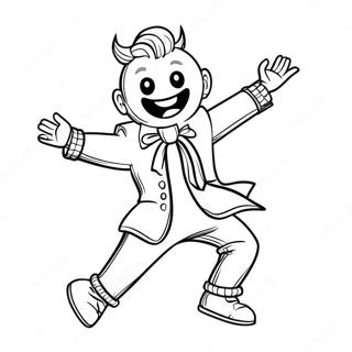 Dancing Tik Tok Character Coloring Page 10511-8418