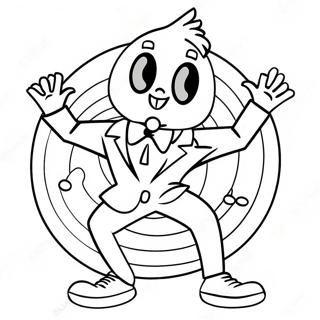 Dancing Tik Tok Character Coloring Page 10511-8420