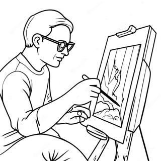 Creative Artist At Work Coloring Page 10571-8459