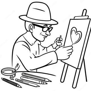 Creative Artist At Work Coloring Page 10571-8460