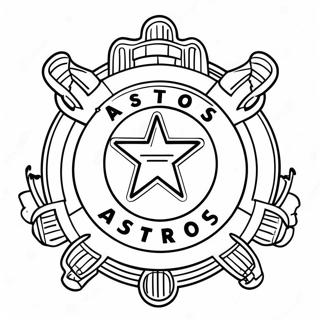 Astros Logo Kleurplaat 10620-8496