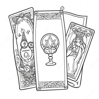 Tarot Boyama Sayfaları