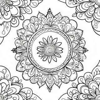 Rangoli Coloring Pages