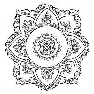 Rangoli Coloring Page 10740-8535