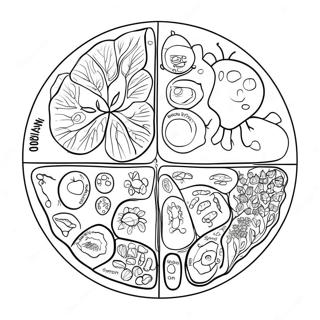 Gedetailleerd Plantenceldiagram Kleurplaat 10751-8538