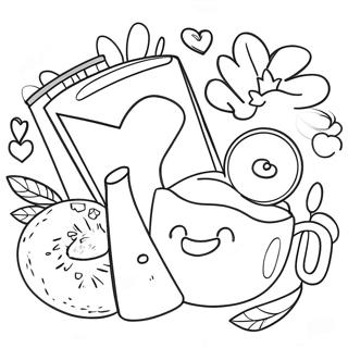 Relaxing Self Care Activities Coloring Page 10761-8542