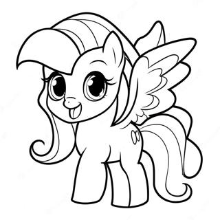 Fluttershy Coloring Pages