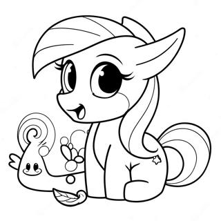 Fluttershy Coloring Pages