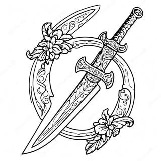 Sword Coloring Page 1080-849