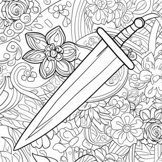 Sword Coloring Page 1080-851