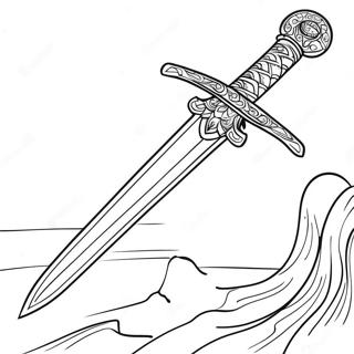 Sword Coloring Page 1080-852