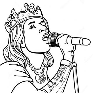 King Von In Concert Coloring Page 10841-8591