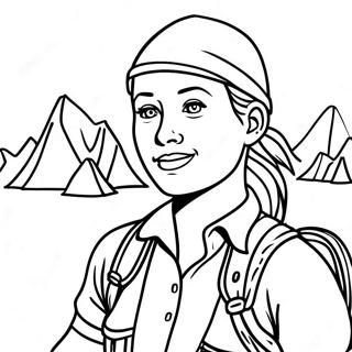 Amanda The Adventurer Coloring Page 10890-8617