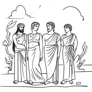 Ancient Greece Coloring Page 10900-8636