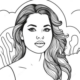 Selena Coloring Pages