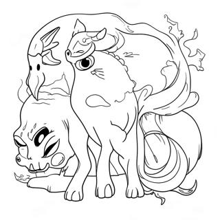 Supernatural Creatures Coloring Page 10940-8651