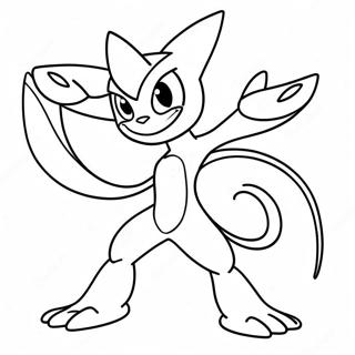 Greninja Coloring Pages