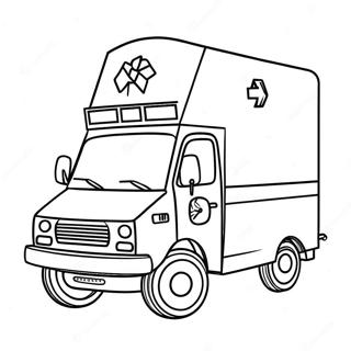 Ambulance Coloring Pages