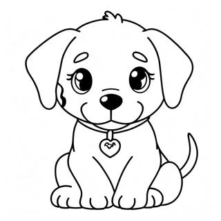 Realistic Puppy Dog Coloring Page 11030-8678