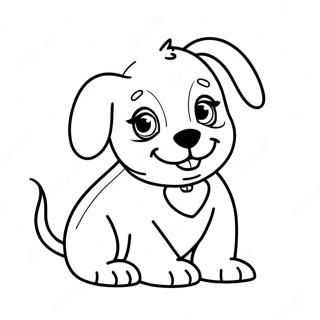 Realistic Puppy Dog Coloring Page 11030-8679