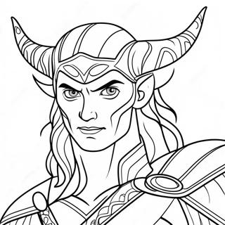 Mischievous Loki Coloring Page 11041-8689