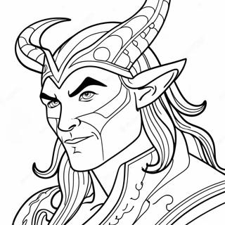 Mischievous Loki Coloring Page 11041-8690