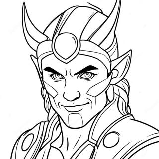 Mischievous Loki Coloring Page 11041-8691