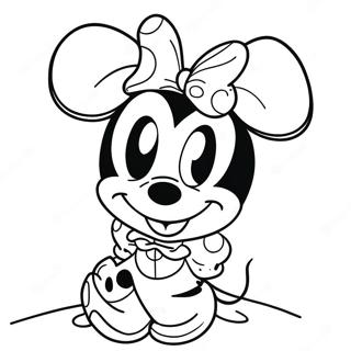 Página Para Colorear De Minnie Mouse 110-94