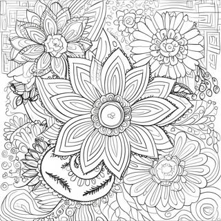 Intricate Floral Patterns Coloring Page 1111-891