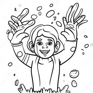 Holi Coloring Pages