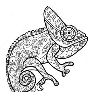 Chameleon Coloring Pages