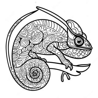 Chameleon Coloring Page 11160-8734