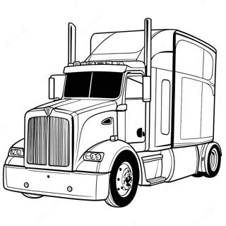 Грузовик Peterbilt Раскраски