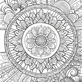 Meditation Mandala Coloring Page 11180-8753