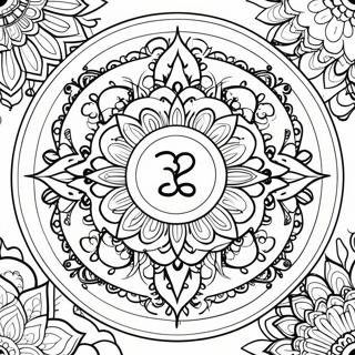 Meditation Mandala Coloring Page 11180-8754