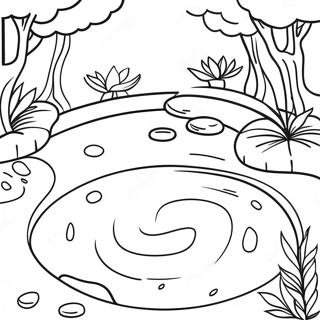 Zen Garden Meditation Coloring Page 11181-8761